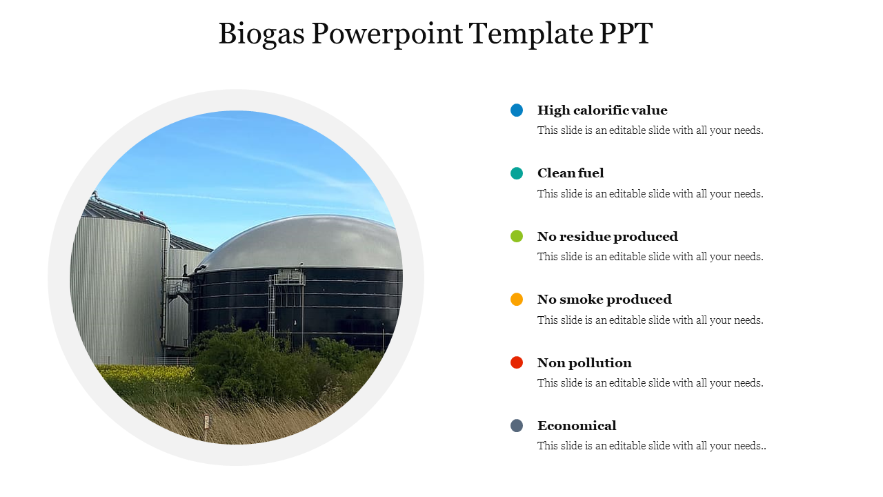 Biogas Powerpoint Template PPT